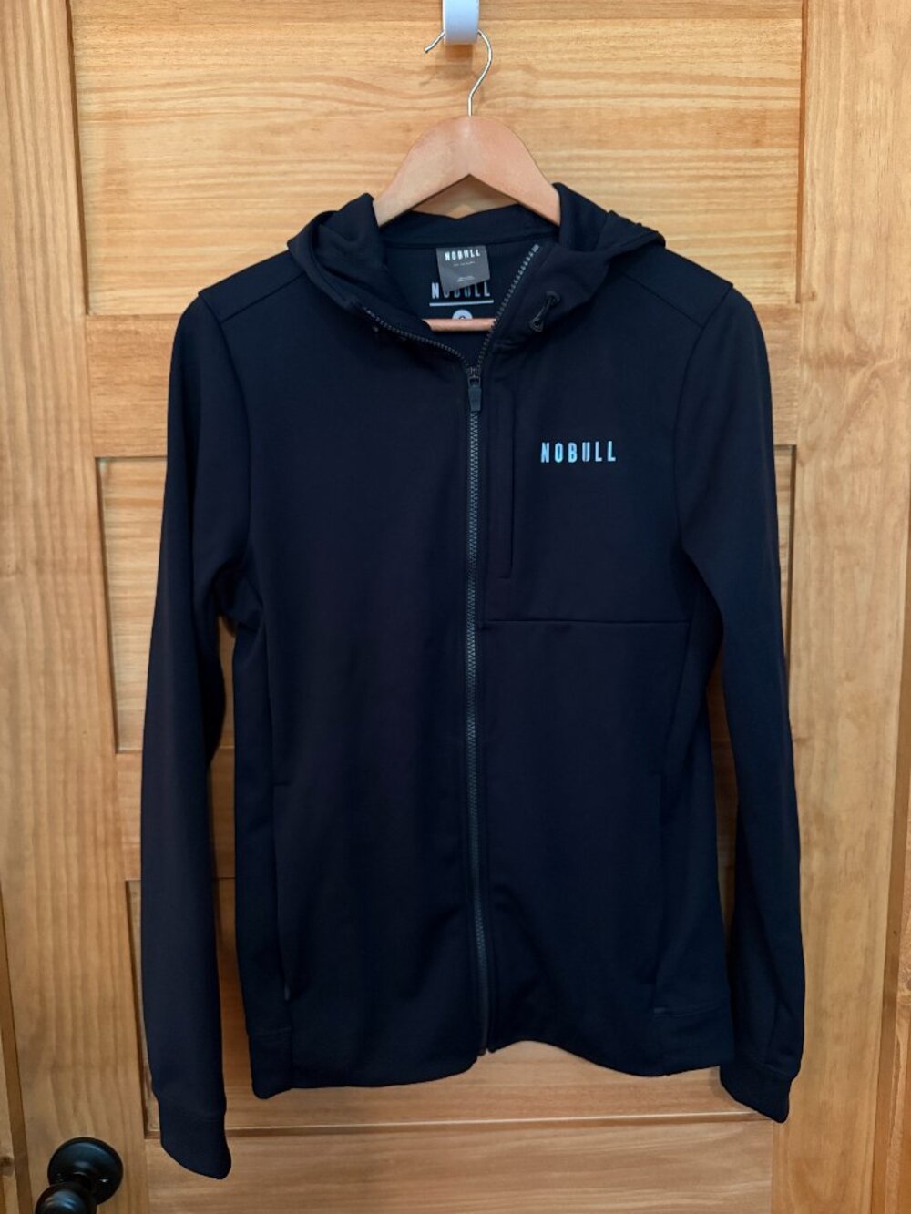 NoBull Black Soft Shell Full Zip Lightweight Jacket with Pockets Men's size S